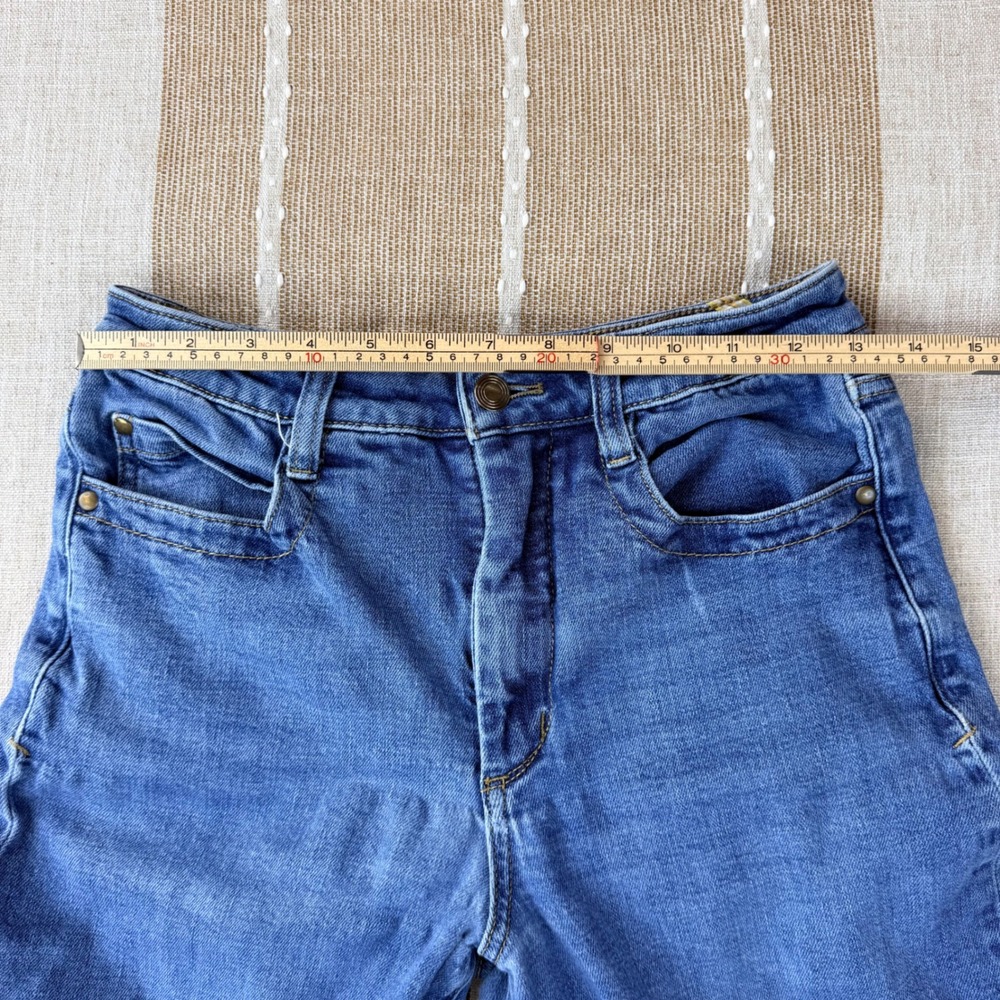 Maeve Anthropologie Wide Leg Jeans Blue Denim High Rise Size 27 - Picture 4 of 9